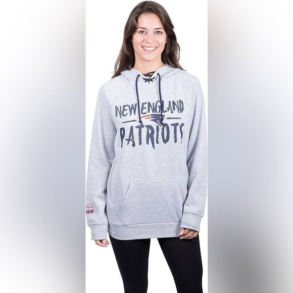 NFL New England Patriots Hoodie Size Small Gray - Picture 1 of 8